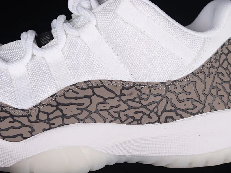 All categories Air Jordan Jordan series basketball shoes Air Jordan 11 F version Air Jordan AJ11 Low "White Cement" AJ11 Joe 11 white cement gray snake pattern genuine carbon AV2187-140